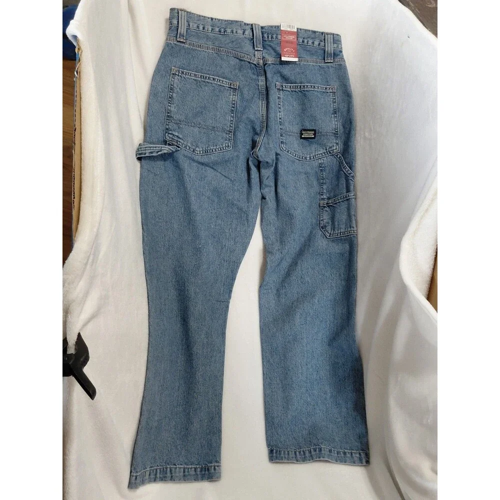Levi Strauss Signature Relaxed Fit Utility Jeans Mens 32x30 NWT Stretch Denim